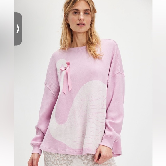 Ragabond x Free People Swan Lake Thermal in Rose Pink - Picture 1 of 4